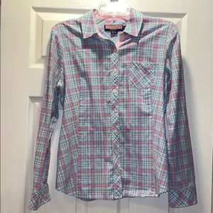 Vineyard Vines Gathered back plaid shirt